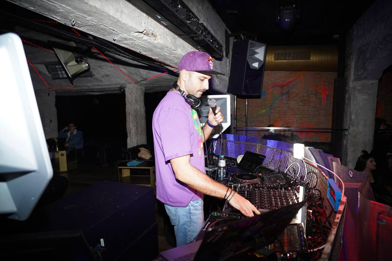DJ Masoudi behind the decks in Germany