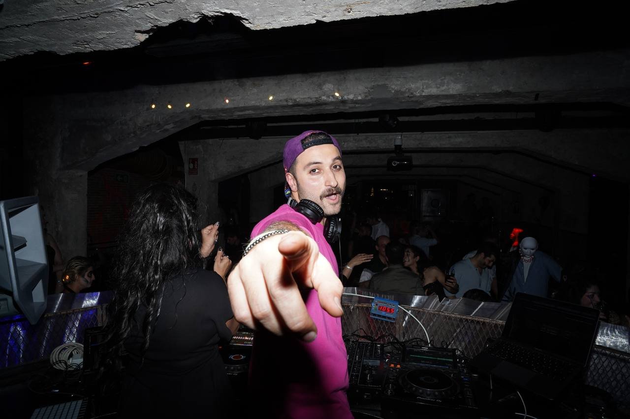 DJ Masoudi performing live in the club